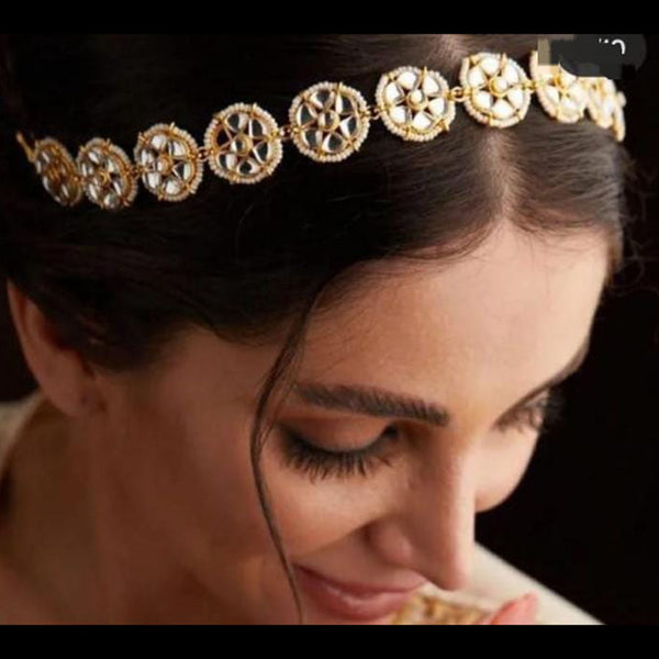 Lucentarts Jewellery Gold Plated Sheeshphool Hair Accessories For Women