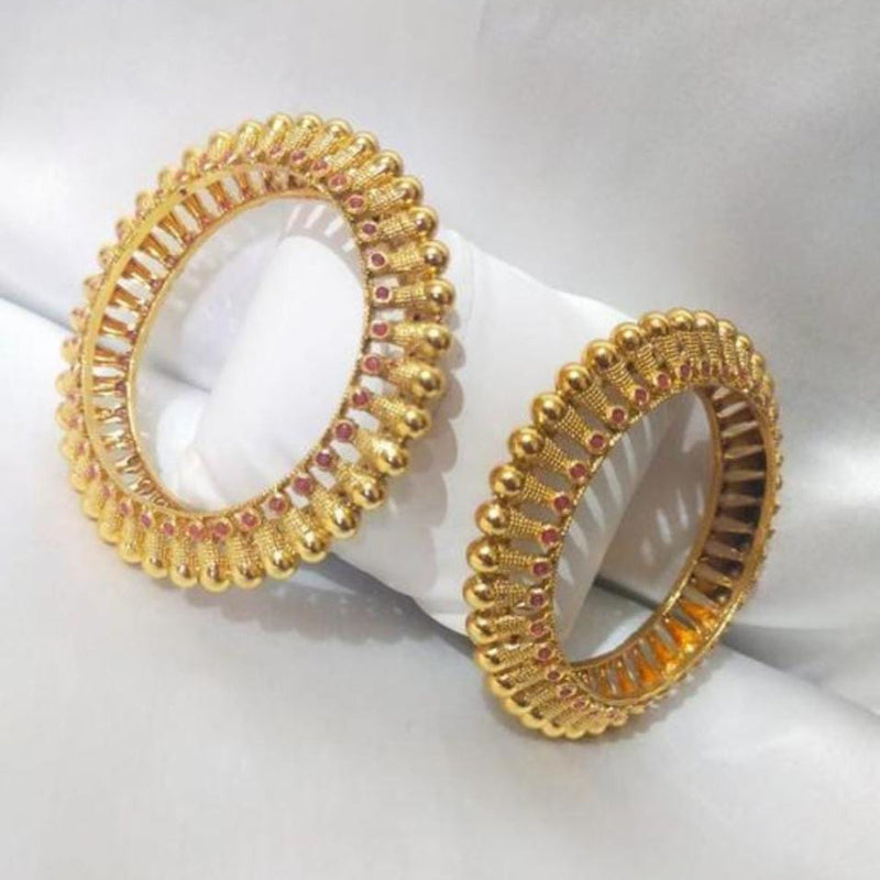 Lucentarts Jewellery Gold Plated Bangles