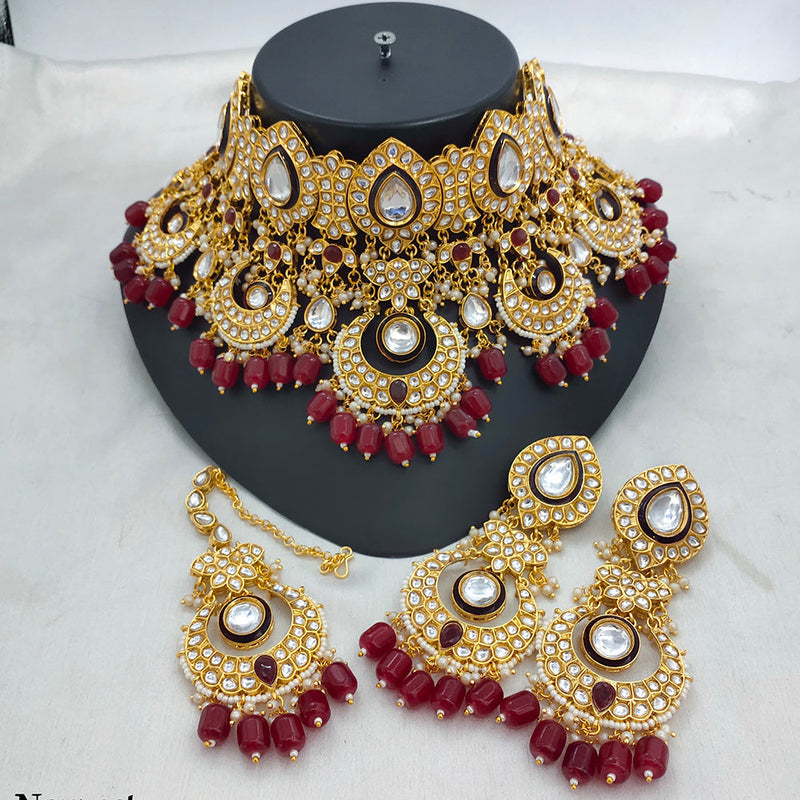 Lucentarts Jewellery Kundan Necklace Set