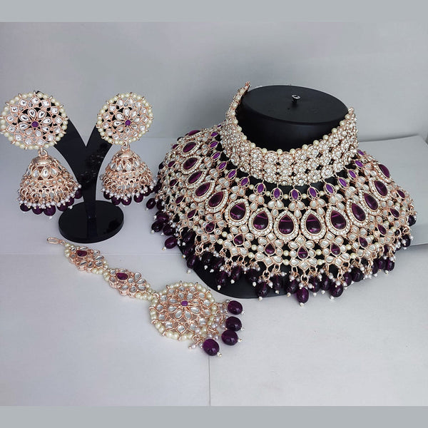 Lucentarts Jewellery  Kundan Choker Necklace Set