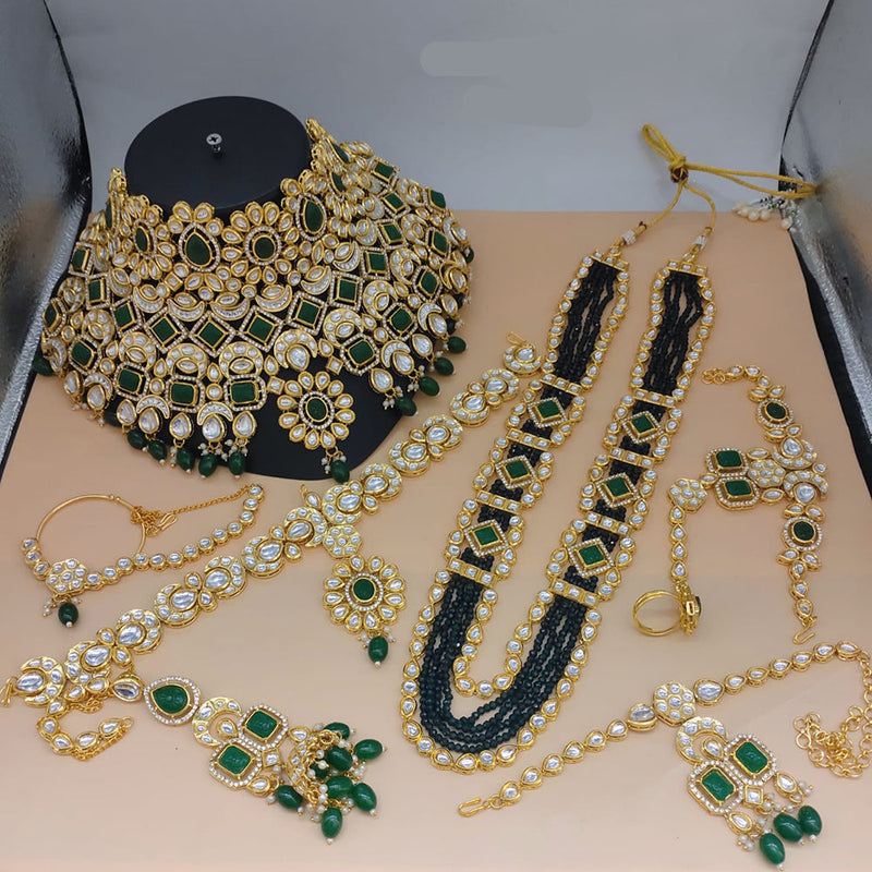 Lucentarts Jewellery Kundan Bridal Necklace Set