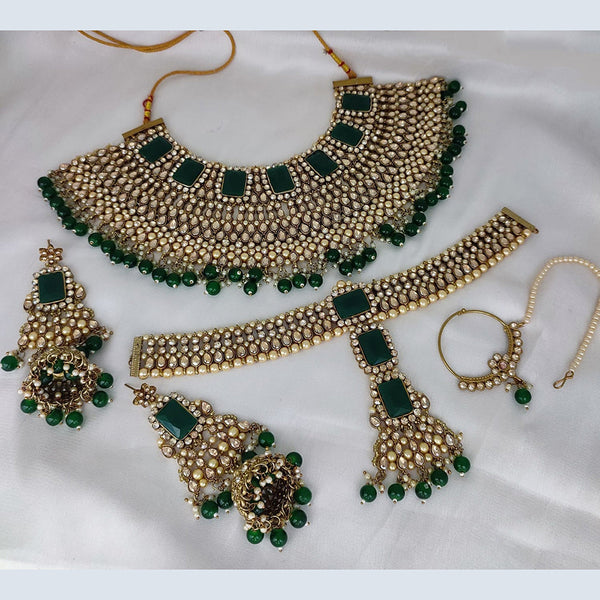Lucentarts Jewellery Austrian Stone And Beads Choker Necklace Set