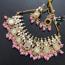 Sai Fashion Gold Plated Beads Mirror Necklace Set