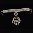 Vaamika Gold Plated Kundan Stone & Beads Sheeshphool / Maang Tikka / Headband Hair Accessories For Women