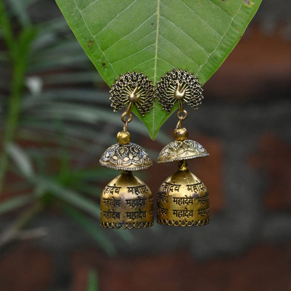 Vaamika Beads Jhumkis Earrings - 10601279