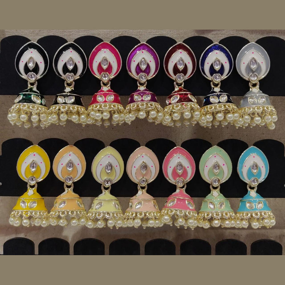 Shagna  Kundan & Meenakari Jhumki