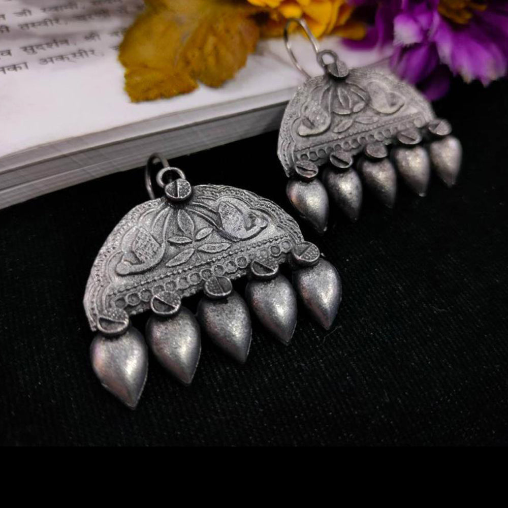 Blythediva Pack Of 3 Oxidised Dangler Earrings