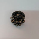 Bhavi Jewels Oxidized Plated Adjustable Finger Ring