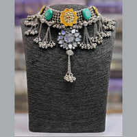 Blythediva Oxidized Plated Necklace Set