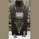 Blythediva Oxidized Plated Haram Necklace Set