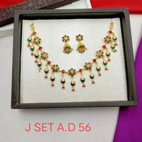 H K Fashion Gold Plated Choker Necklace Set