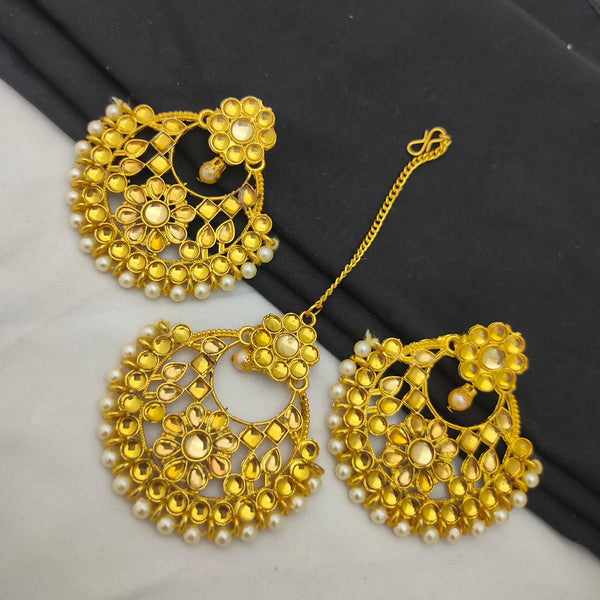 H K Fashion Gold Plated Dangler Earrings