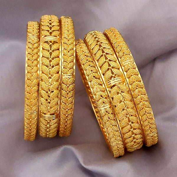 H K Fashion Gold Plated Bangles Set