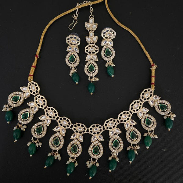 India Art Gold Plated Austrian Stone Necklace Set