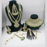 India Art Gold Plated Kundan Bridal Set