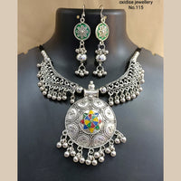 Pooja Bangles Navratri Special Oxidised Necklace Set