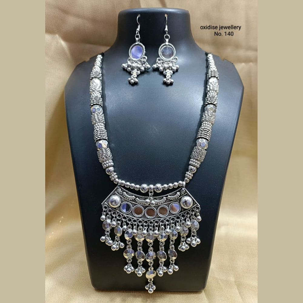 Pooja Bangles Navratri Special Oxidised Necklace Set