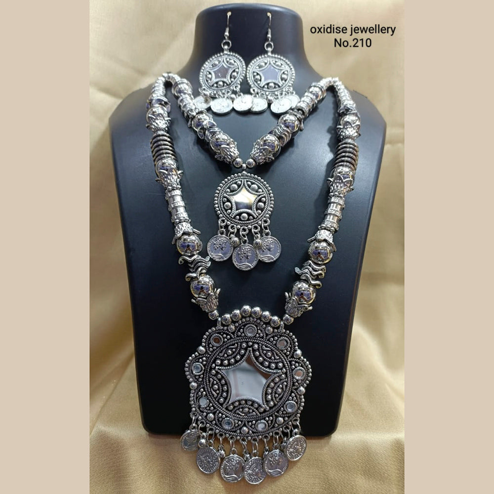 Pooja Bangles Navratri Special Oxidised Necklace Set