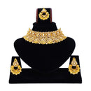 Pooja Bangles Austrian Stone Necklace Set With Maangtikka