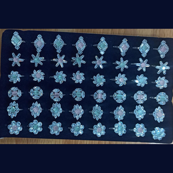 Pooja Bangles Crystal Stone Rings Set