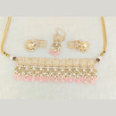 Pooja Bangles Gold Plated Choker Necklace Set With Maangtikka