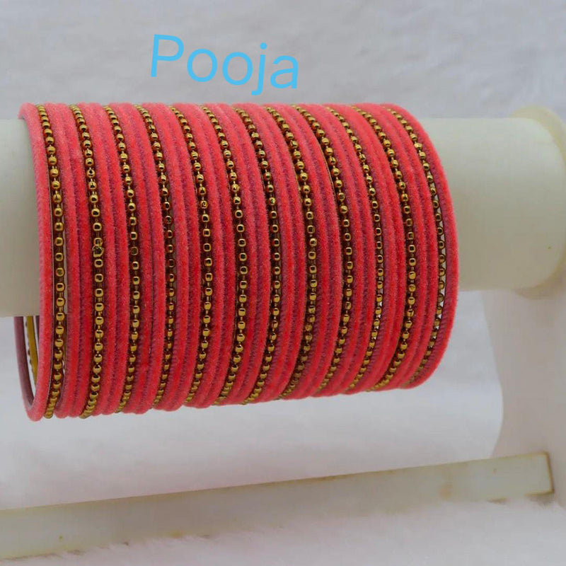 Pooja Bangles Gold Plated Thread Bangles Set