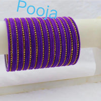 Pooja Bangles Gold Plated Thread Bangles Set