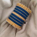 Pooja Bangles Gold Plated Austrian Stone Bangles Set