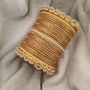 Pooja Bangles Gold Plated Austrian Stone Bangles Set