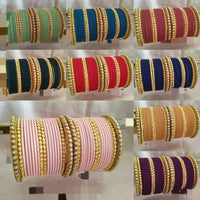 Pooja Bangles Gold Plated Thread Bangles Set