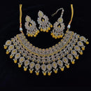 Pooja Bangles Gold Plated Kundan Stone And Beads Necklace Set