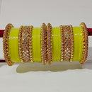 Pooja Bangles Kundan Stone Gold Plated Bangles Set