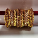 Pooja Bangles Kundan Stone Gold Plated Bangles Set