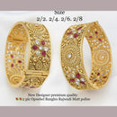 Pooja Bangles Gold Plated Kundan Stone Bangles Set