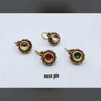 Pooja Bangles Gold Plated Nose Pin