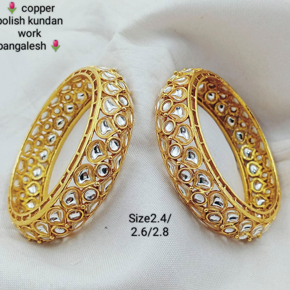 Pooja Bangles Kundan Stone Bangles Set