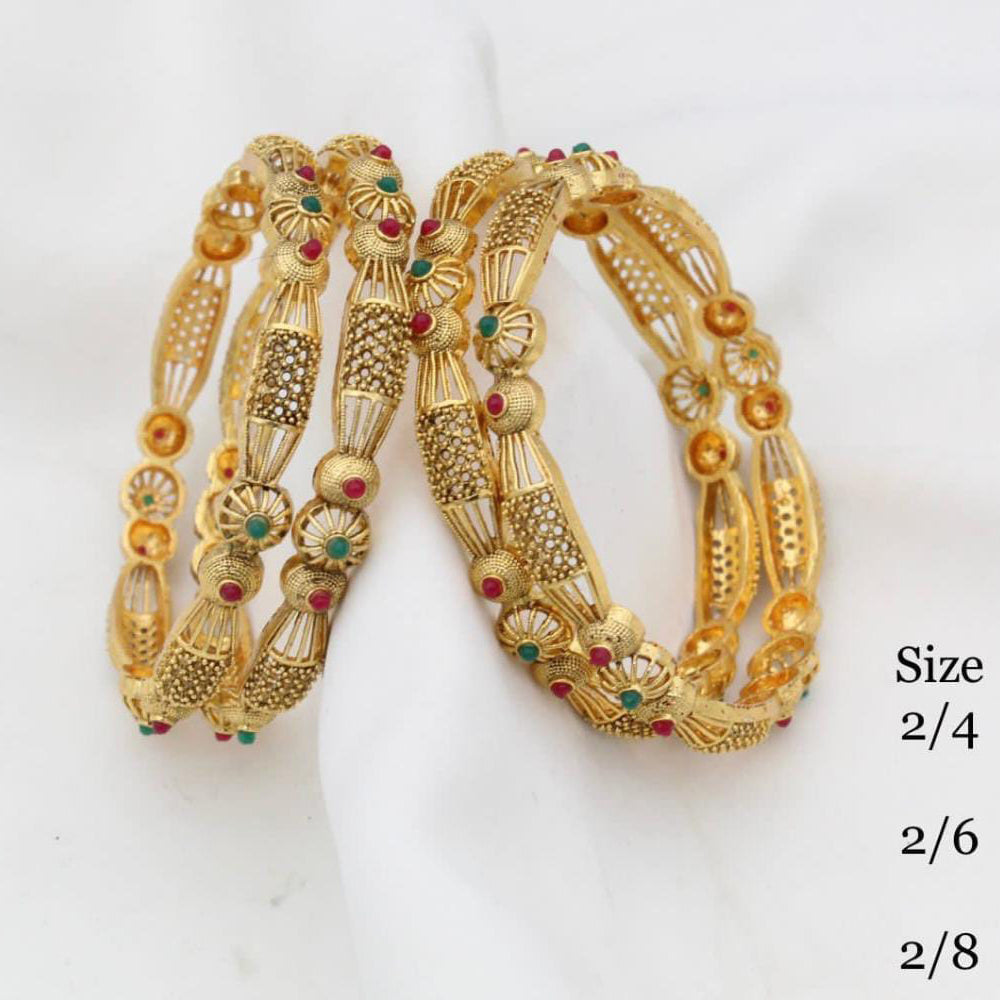 Pooja Bangles Gold Plated Bangles Set
