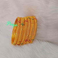 Pooja Bangles Gold Plated Bangles Set