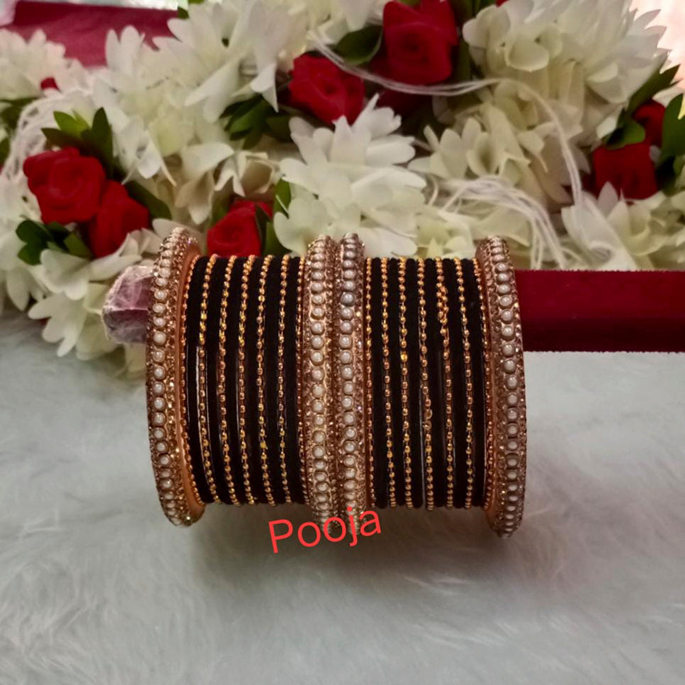 Pooja Bangles Gold Plated Thread Bangles Set