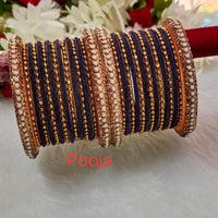 Pooja Bangles Gold Plated Thread Bangles Set