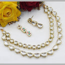 Pooja Bangles Gold Plated Kundan Stone Necklace Set