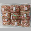Pooja Bangles Gold Plated Pota Stone Bangles Set