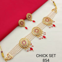 Pooja Bangles Gold Plated Choker Necklace Set