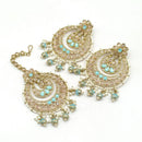 Pooja Bangles Earrings and Maang Tikka set