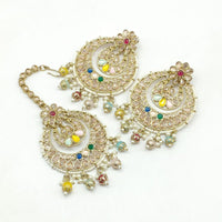 Pooja Bangles Earrings and Maang Tikka set