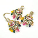 Pooja Bangles Earrings and Maang Tikka set