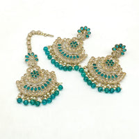 Pooja Bangles Earrings and Maang Tikka set