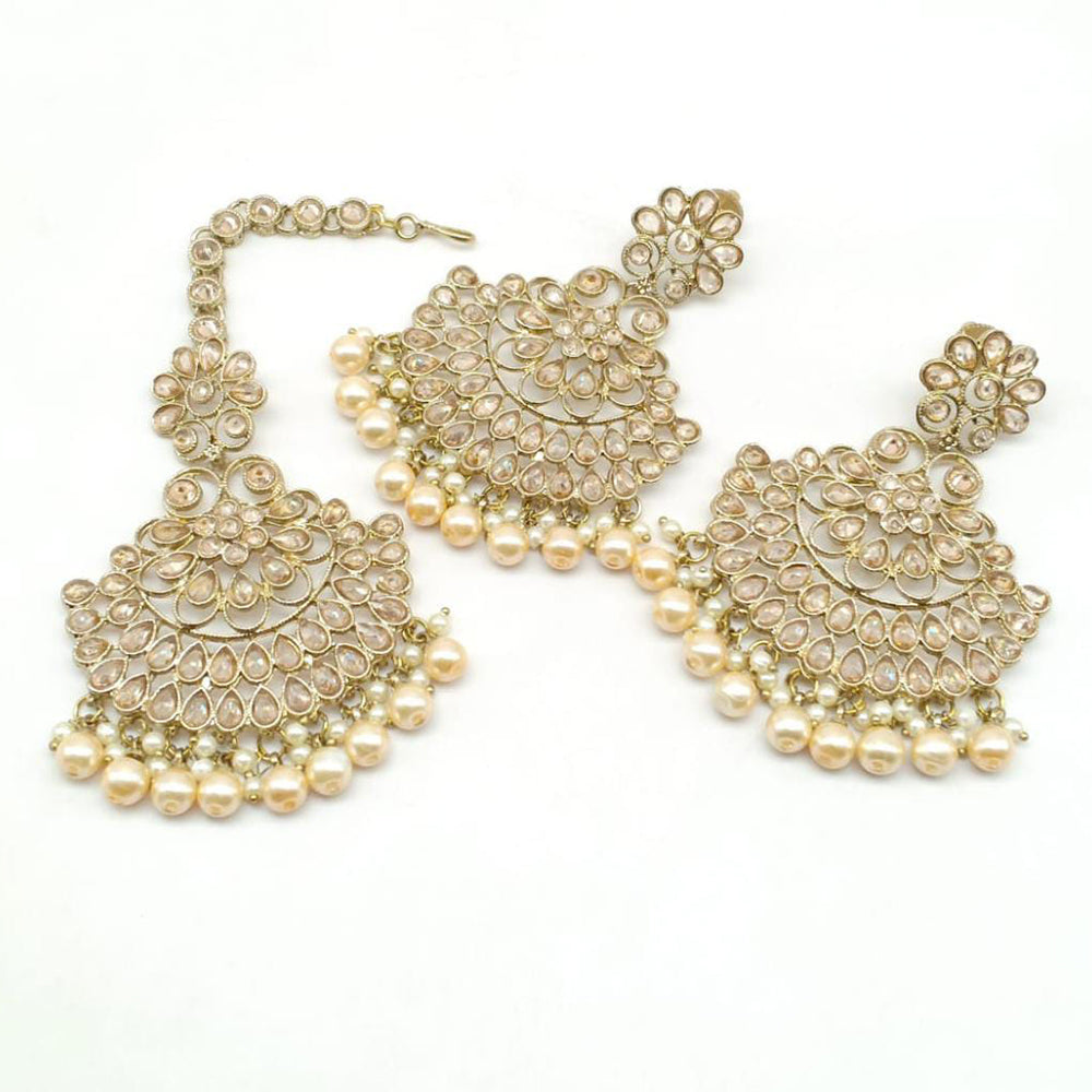 Pooja Bangles Earrings and Maang Tikka set