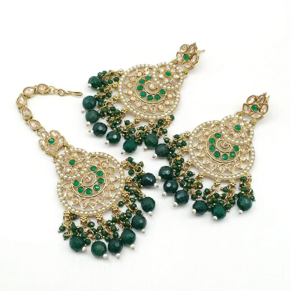 Pooja Bangles Earrings and Maang Tikka set