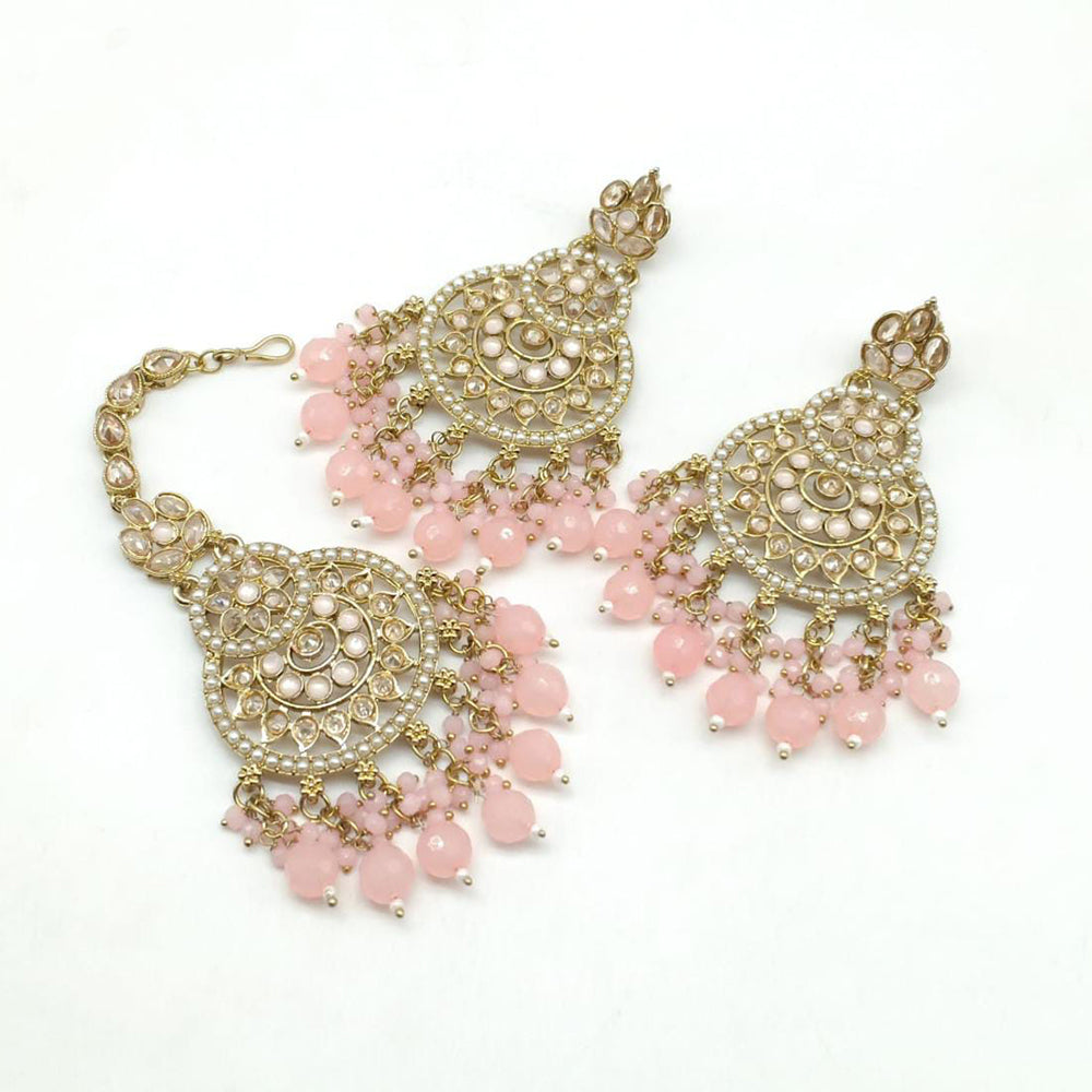 Pooja Bangles Earrings and Maang Tikka set